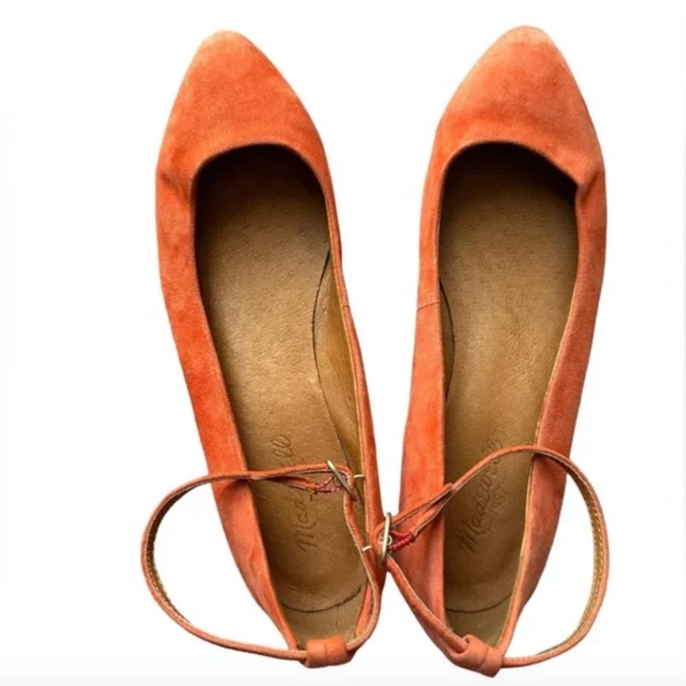 Madewell Coral City Skimmer Ankle Strap Flat